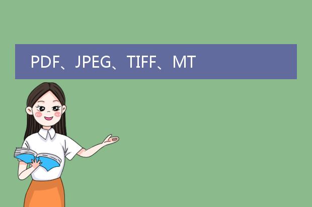 pdf、jpeg、tiff、mtiff有什么区别