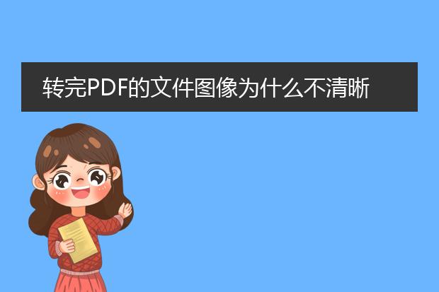 转完pdf的文件图像为什么不清晰呢