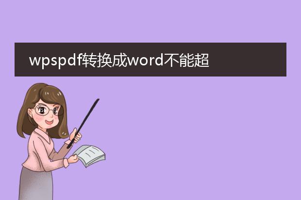 wpspdf转换成word不能超过多少m