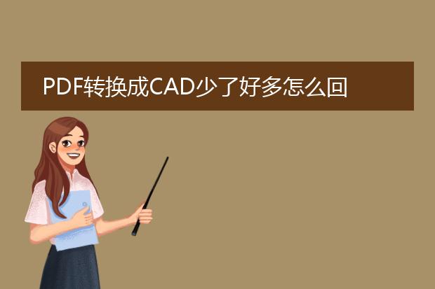 pdf转换成cad少了好多怎么回事