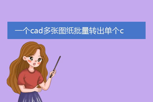 一个cad多张图纸批量转出单个cad文件