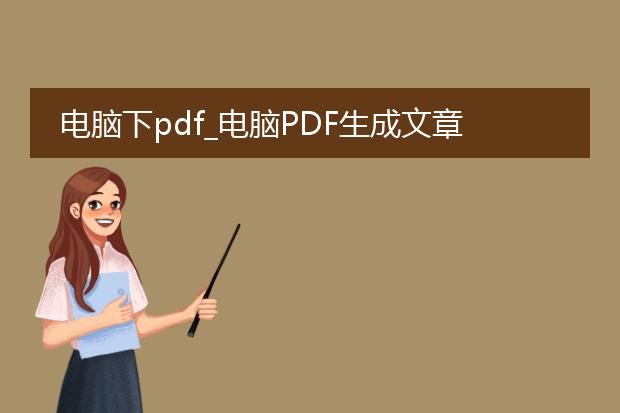 电脑下pdf_电脑pdf生成文章的方法