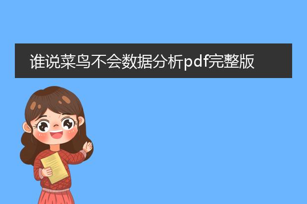 谁说菜鸟不会数据分析pdf完整版