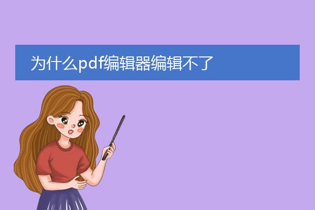 为什么pdf编辑器编辑不了