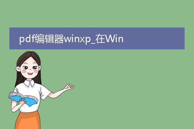 pdf编辑器winxp_在winxp中编辑pdf的软件推荐