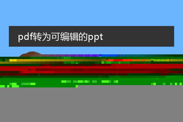 如何将pdf转换成可编辑