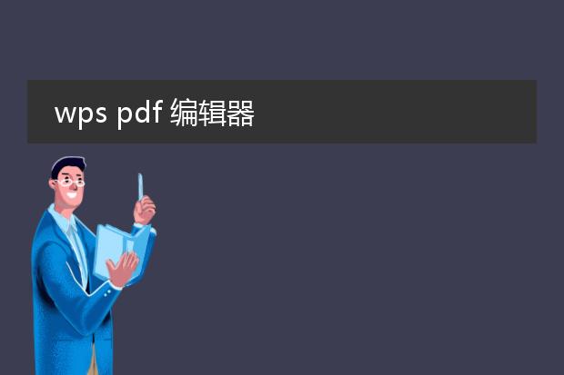 wps pdf 编辑器