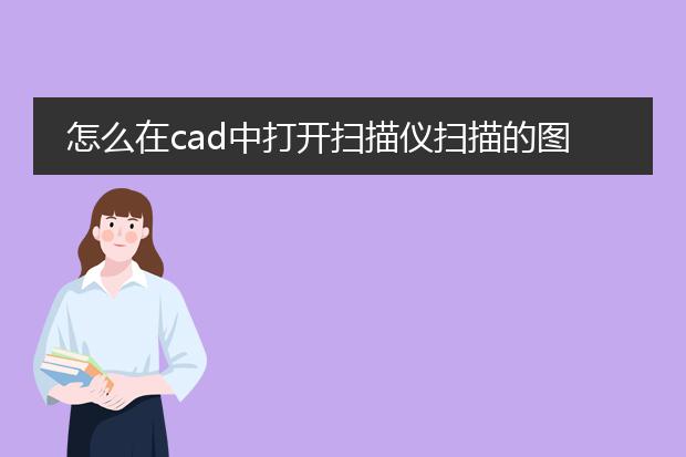 怎么在cad中打开扫描仪扫描的图像