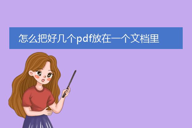 怎么把好几个pdf放在一个文档里