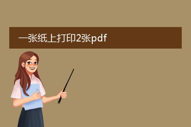 一张纸上打印2张pdf